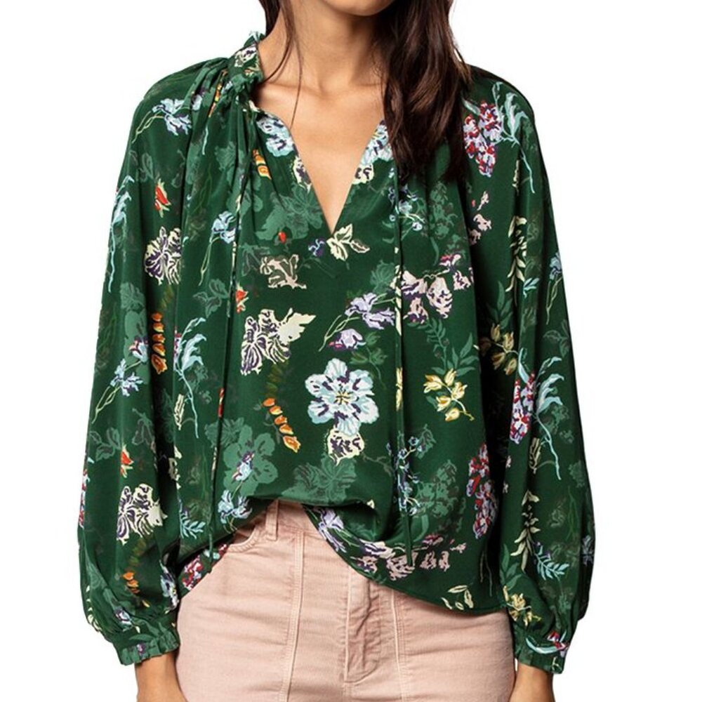Zadig and Voltaire Theresa Floral Printed 100% Silk Tunic  🤩⚡️🐉 🎸